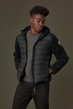 Ropa Canada Goose Hombre México - HyBridge Forro Polar Negros AD6194237